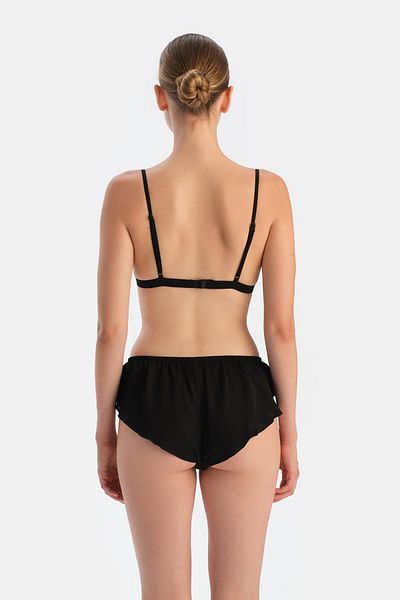 Dagi Schwarzes, dreieckiges Bralet mit Pailletten