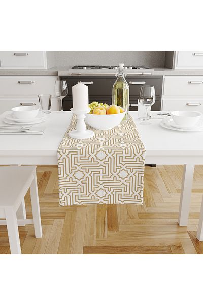 Filamente Ramadan Runner / Ramadan Pattern / Stain Resistant - Washable Micropetek Fabric 140x40