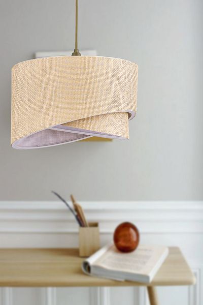 Emg DesiGn Ellipse 2 Tier Fabric Cake Chandelier Children's Room Bedroom Living Room Kitchen Hall