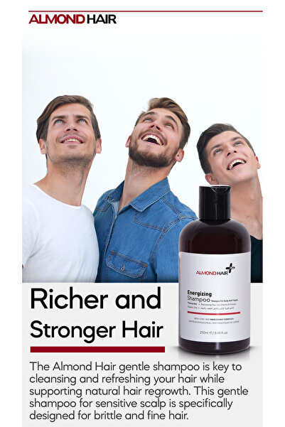 ALMOND HAIR شامبو PowerBoost المنشط لشعر أقوى وأكثر حيوية