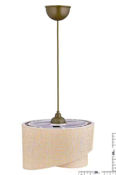 Emg DesiGn Elips 2 Katlı Kumaş Pasta Avize Çocuk Odası Yatak Odası Salon Mutfak Hol