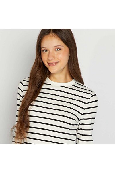 KIABI Long-sleeved T-shirt WHITE