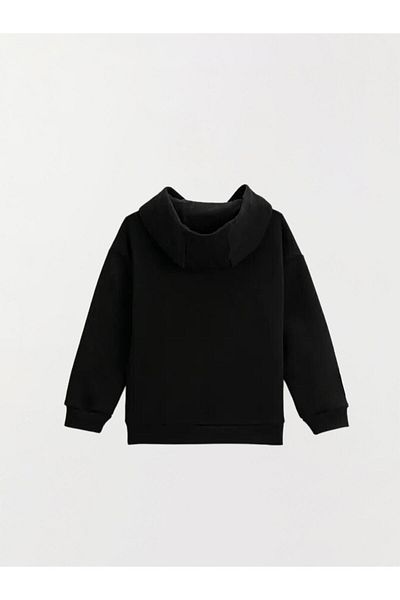 New Shine Детски унисекс суитшърт с качулка и щампа