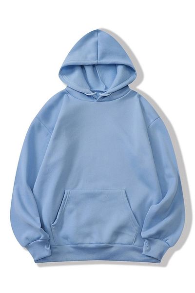 New Shine -hanorac unisex Plain Hodies 3 fire țesătură compactă (BUMBAC INTERIOR)