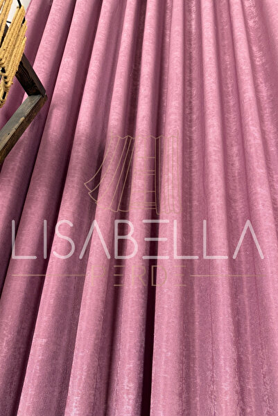 LisabellaHome Κουρτίνα φόντου - Σειρά Lisabella Luxury Velvet Textured