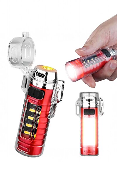Kenko Elektronik Çakmak + Cob Led El Feneri 5 Fonksiyonlu