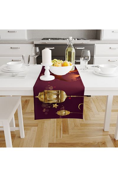 Filamente Ramadan Runner / Ramadan Pattern / Rezistent la pete - Tesatura Micropetek lavabila 140x40