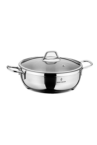 Sofram 18/10 Stainless Steel Single Casserole 6.75L, 30cm