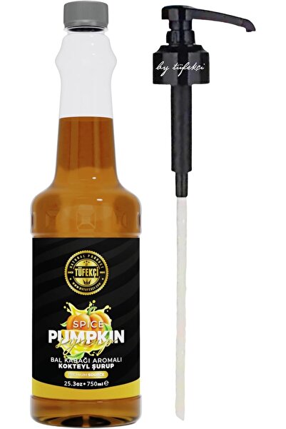 By Tüfekçi Pumpkin Spice Aromalı Kahve, Pasta Ve Kokteyl Şurup 750 ml Ve Şuru...