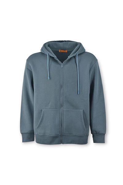 T&M Vertino Hooded Zippered Oversize Sweatshirt – Anthracite