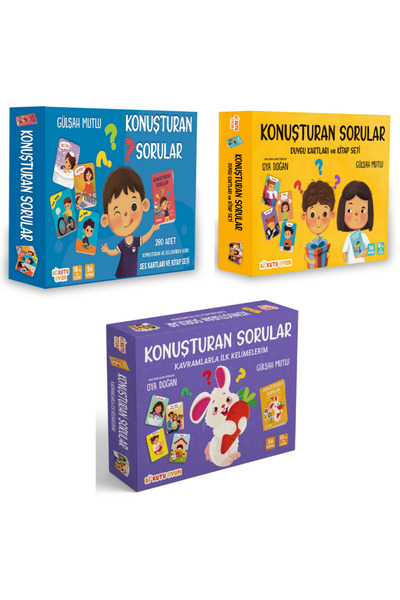 Bi Kutu Oyun KONUŞTURAN SORULAR SES+DUYGU+KAVRAMLARLA İLK KELİMELERİM (3KUTU)