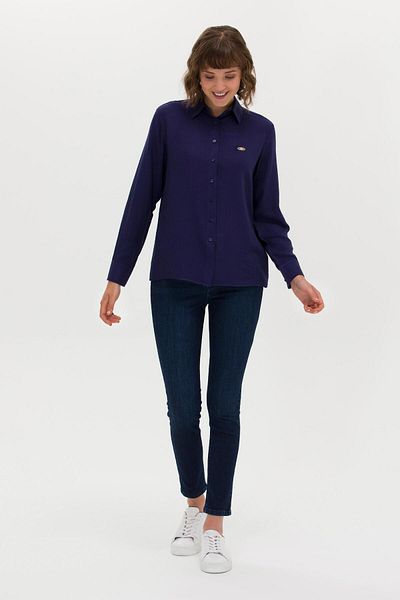U.S. Polo Assn. Cămașă cu mânecă lungă de damă bleumarin 1581100