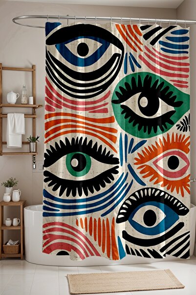 EVPANYA Занавіска для ванної кімнати, занавіска для душу з візерунком «Богемс...