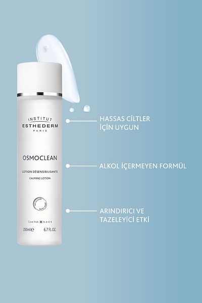 Institut Esthederm Osmoclean Cleansing Tonic – für empfindliche Haut, gleicht den Hautton aus, 200 ml