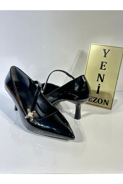 Park Moda Pm520 K201 Silk Fabric Buckle Detailed Champagne Heel Stylish Stiletto Shoes
