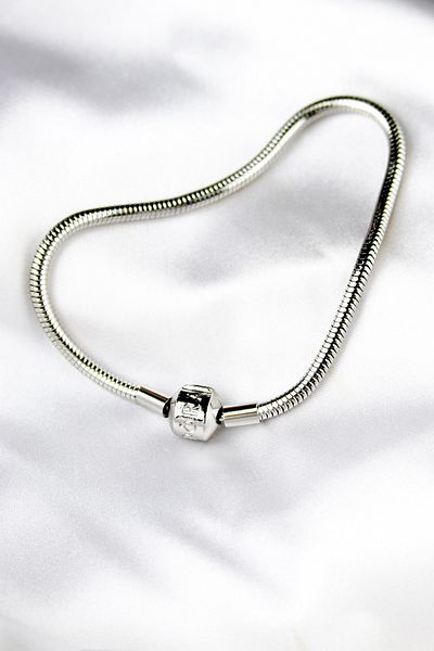 Store Pndora's Model Men's Steel Bracelet - Clip, Silver, 20/21 cm
