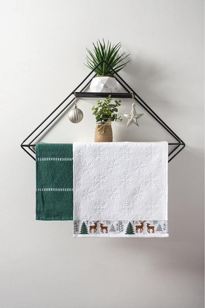 Ender Home Mimosa New Year 2-Piece Gift Towel Set – 30X50Cm