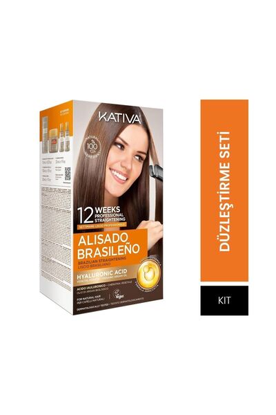 Kativa Brezilya Fönü - Keratinli Saç Düzleştirme Kiti - Doğal Ve Vegan