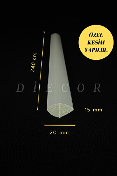 DİECOR Dekoratif Boyanabilir 1 Adet 2 cm  Polistren Duvar Çıtası