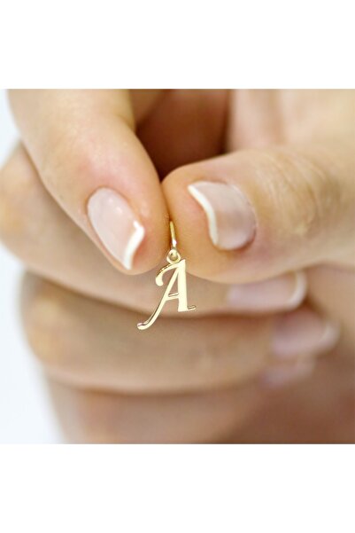 Altın Sepeti A Harfi Altın Kolye Ucu