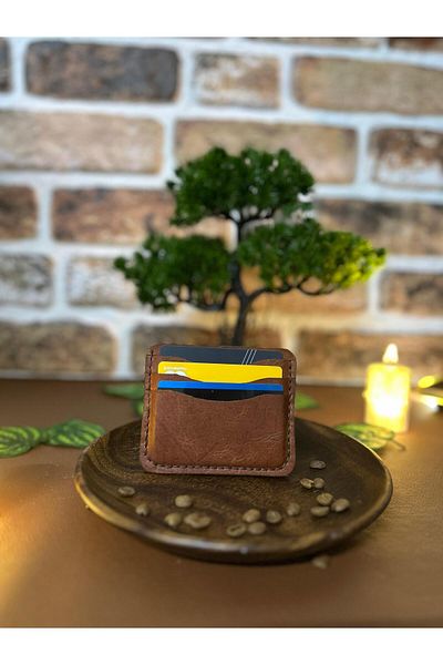 Globica Genuine Leather Handmade Brown Wallet / Card Holder Wallet / Unisex Wallet