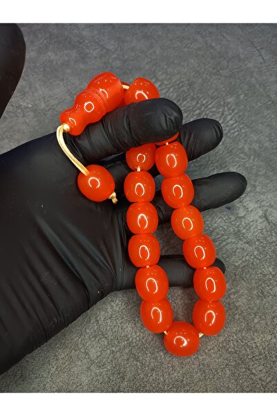 Mos Tespih حجم كبير الراقية التميمة مسحوق العنبر مسبحة