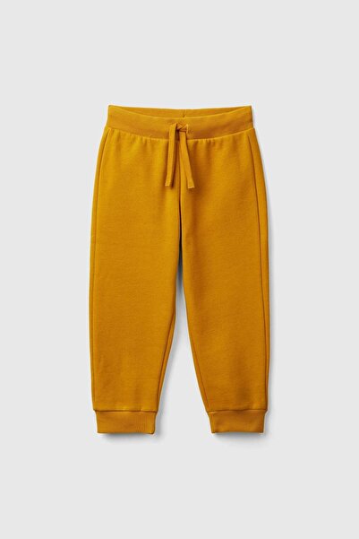 Benetton بنطال رياضي للأولاد - الخردل