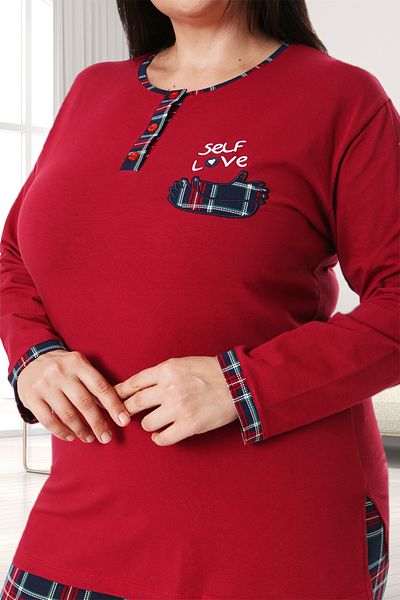 Bella Linda Cotton Plus Size Women's Pajama Set