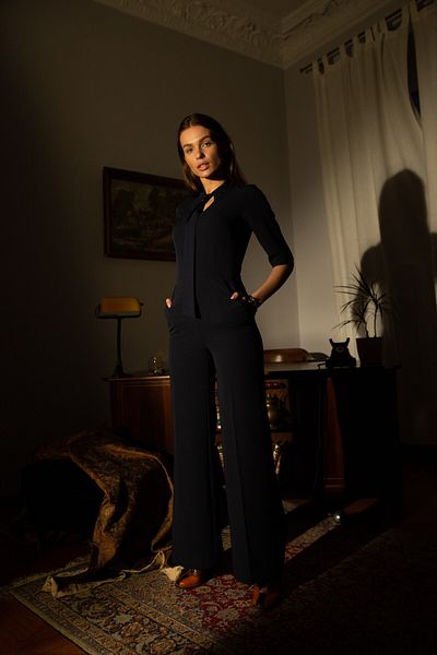 Stylove Overal se zavazováním za krkem