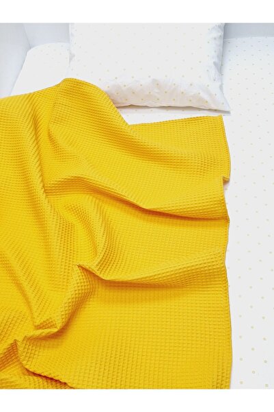 Yada Baby طقم بيكيه قطن 100% للأطفال والرضع - أصفر خردل (90×140 سم)