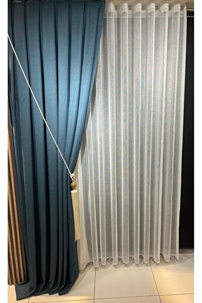 Epay GÜMÜŞ DACİA TÜL PERDE DÜZ TÜLPERDE GRİ PERDE  TÜL (1,3) SIK PİLE