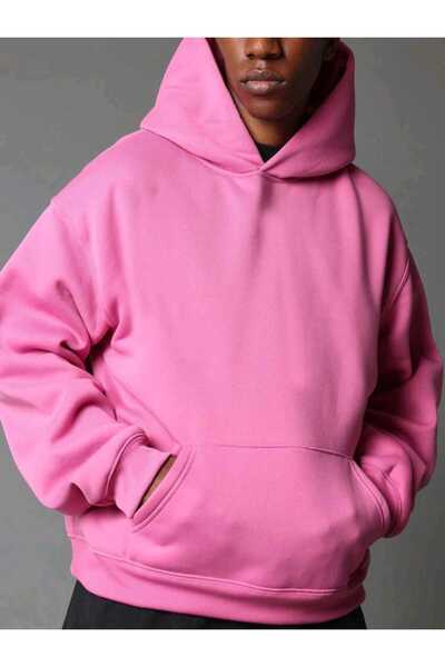 FAVORİST Βαμβακερή κουκούλα Unisex Oversize Basic Unprinted