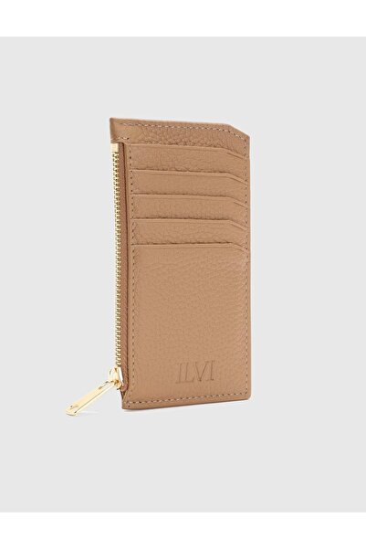 İLVİ Pereira Hakiki Floter Deri Unisex Vizon Kartlık