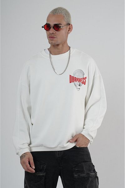 Butik Унисекс суитшърт с щампа и кръгло деколте TREND WE