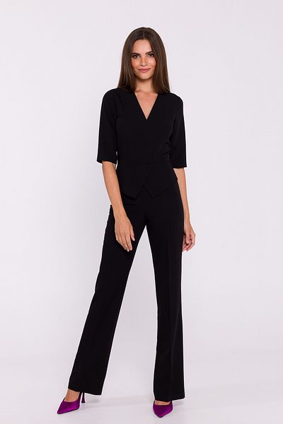 Stylove Elegantní dámský overal s peplum