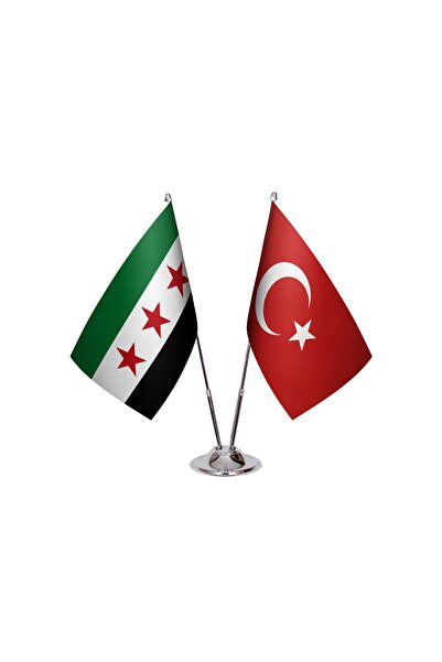 Asyabayrak Yeni Suriye İkili Masa Bayrağı