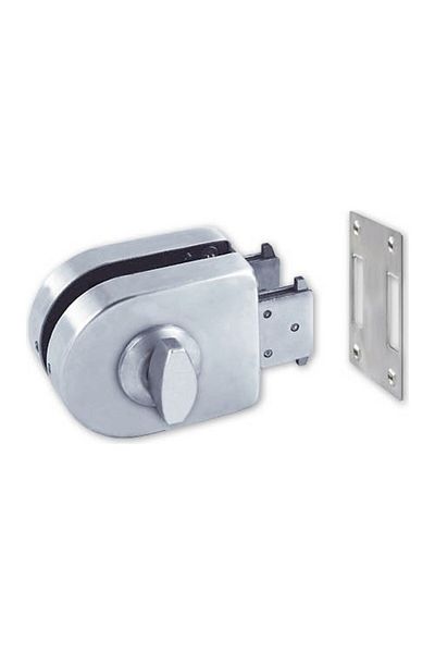Kale Kilit Kale Kd-070/20-124 - Glass Door Lock and Case Mounted with Counter Latch