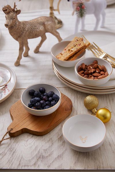 Kütahya Porselen Set boluri Bone Joy 4 piese 10 cm