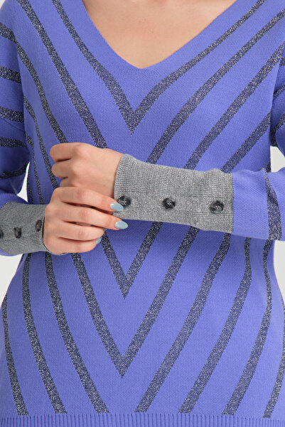 Clothes Fast Women's Silvery V-Neck Sweater