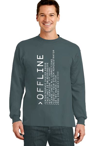 ROCKANDROLL Ανδρικό φούτερ Offline Crew Neck Anthracite