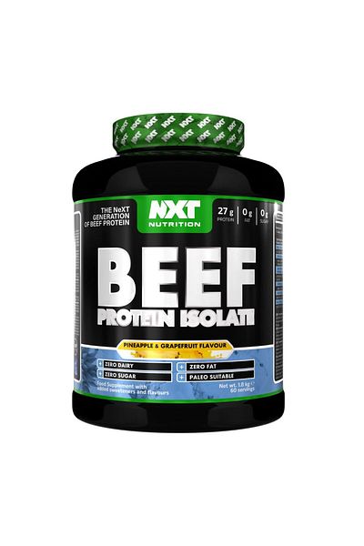 NXT Nutrition Beef Isolate, 4 LB, Pineapple & Grapefruit, Zero Dairy, Zero Sugar 1.8kg