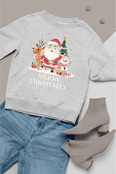 MAGORS سويت شيرت للأطفال مطبوع عليه عيد الميلاد المجيد للجنسين برقبة دائرية و...