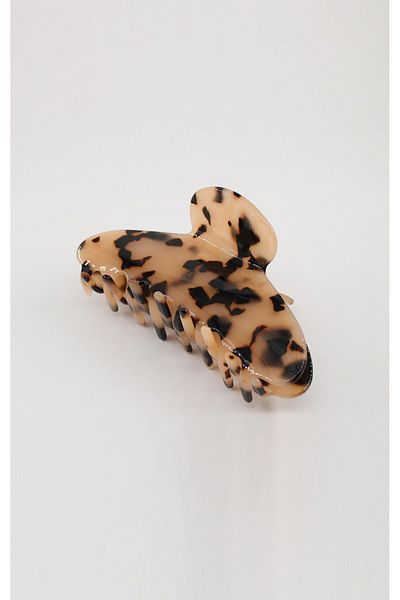 Roberta Lorenz Leopard Patterned France Handmade Acetate Peg Buckle / 10 cm