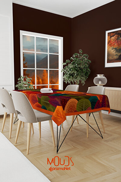 Moud's Suede Textured Patterned Tablecloth - Laceless, Square and Rectangular