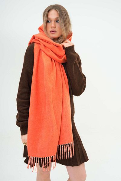 FENZA SCARF ALESSI șal de iarnă cu amestec dublu lână-acril