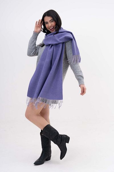 FENZA SCARF ALESSI șal de iarnă cu amestec dublu lână-acril