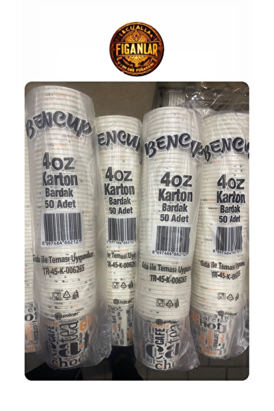 figanlar ambalaj 4 oz Paper Cups 1 Pack of 50 Turkish Coffee Cups Tea Cup