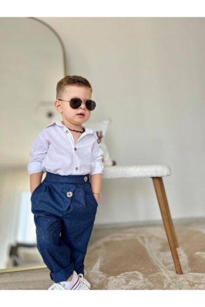 favorimkids New Cooll - 100% Linen Top and Bottom Set