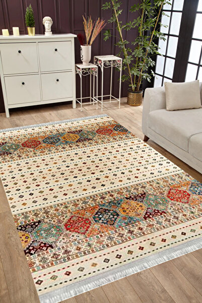 MUBO Pamuk Dokuma Taban Yıkanabilir Kaymaz Tabanlı Antibakteriyel Dijital Bas...