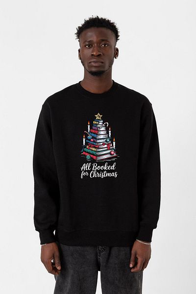 Tshirthane Όλα κράτηση για τα Χριστούγεννα Μαύρο ανδρικό φούτερ 2ip